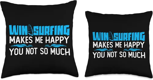 Miniatura 3 de Windsurfer Windsurfing Windsurf Kitesurfing Motifs Joke Surfer Saying Surfing Windsurf - Almohada (18 x 18 pulgadas), multicolor