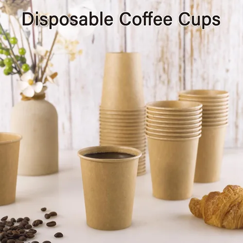 Miniatura 3 de LITOPAK Paquete de 300 Tazas de Café Desechables de 8 oz Tazas de Papel para Agua, Café, Jugo y Té, Tazas de Papel Calientes de 8 Onzas para Hogar