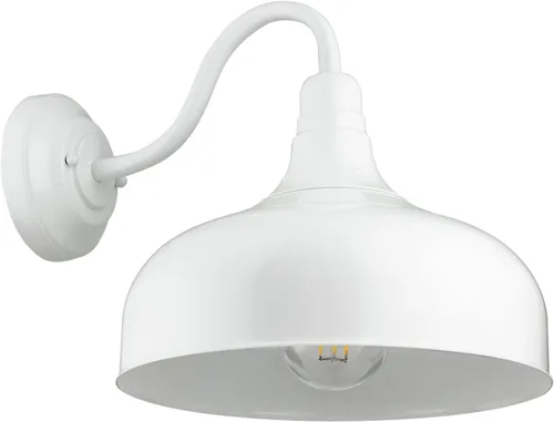 Miniatura 12 de Sunlite 46067-SU - Lámpara rústica de estilo granero con cuello de cisne, montaje en pared, enchufe de base media (E26), requiere bombilla estándar