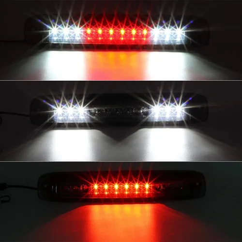 Miniatura 2 de Partsam Luz de Freno de Montaje Alto, Tercera Luz de Freno para Silverado Sierra 1500 2500 HD 3500 de 1999-2006, Carcasa Cromada, Lente Ahumado