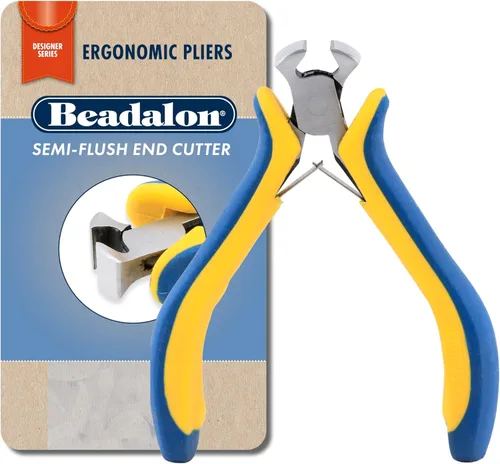 Miniatura 8 de Beadalon Ergo Alicates de punta redonda – Alicates de punta redonda para fabricación de joyas y bucles de alambre, 5.25 pulgadas