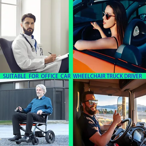 Miniatura 6 de Cojín de espuma viscoelástica para silla de oficina, camión, conductor, camión, cojín ergonómico para asiento de conductor con soporte lumbar