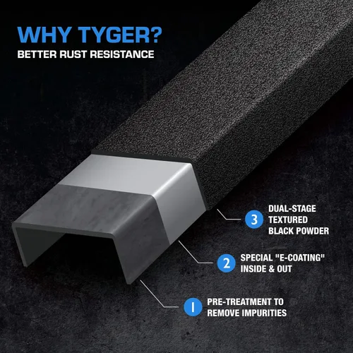 Miniatura 9 de Tyger Auto TG-RR1T33028 - Barra de techo compatible con Toyota Tacoma de doble cabina 2005-2023 Almacenamiento superior para equipo de exterior