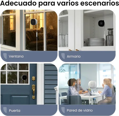 Miniatura 6 de INFIYA Cámaras de ventana 2K para seguridad del hogar, cámara de ventana WiFi de 5 Ghz y 2.4 GHz, visión nocturna a color, detección de movimiento