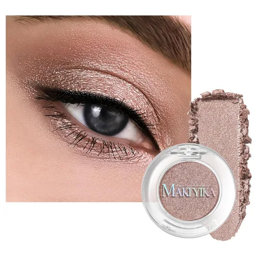 Miniatura 33 de MAKI YIKA Paleta de sombra de ojos blanca mate para mujer, sombra de ojos en polvo blanco pigmentado para ojos marrones, paleta de maquillaje