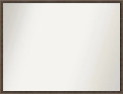 Miniatura 104 de Amanti Art Brown Bathroom Mirror for Over Sink, 23x41 Custom Made Hardwood Wedge Mocha Rectangle Vanity Mirror, Large Modern Wood Frame, Hangs