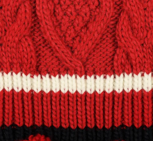 Miniatura 4 de Tommy Hilfiger Women's Cable With Stripe Scarf