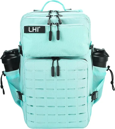 Miniatura 19 de LHI - Mochila táctica militar para hombre, 25/45 L, mochila grande Molle del ejército, mochila de asalto de 3 días, para senderismo