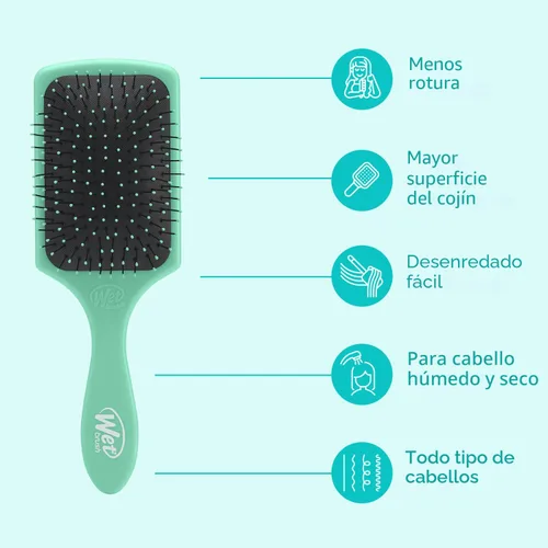 Miniatura 4 de Wet Brush Cepillo desenredante para el cabello, exclusivo de Amazon, cerdas IntelliFlex ultrasuaves con diseño AquaVent, ideal para tratamiento