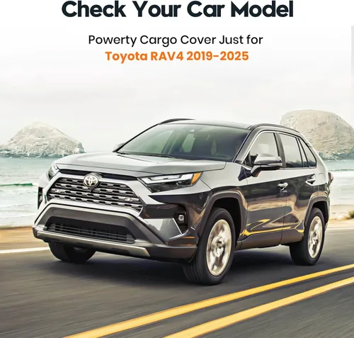 Miniatura 2 de Powerty Cubierta de Carga para Toyota RAV4 2019-2025 2026, Cubierta Retráctil de Maletero Cubierta de Privacidad Reemplazo para Accesorios Toyota