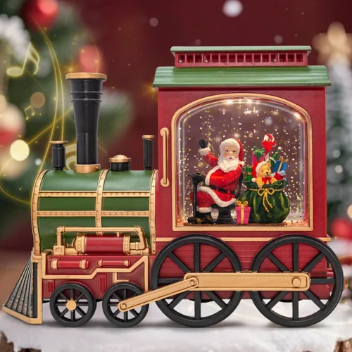 Miniatura 8 de Grandes Globos de Nieve de Navidad, Linternas de Navidad, 11.5" Globos de Nieve Eléctricos Iluminados con 8 Canciones, Temporizador de 6H, Doble