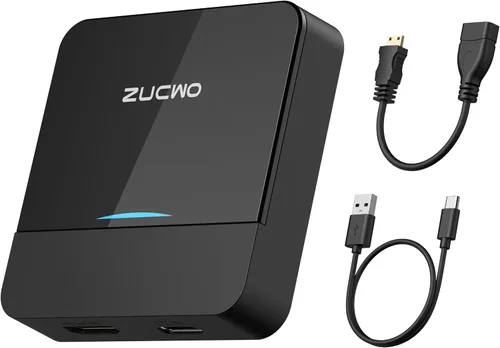 ZUCWO Adaptador inalámbrico CarPlay y Car TV Mate compatible con convertidor HDMI para TV Stick/máquina de juegos, CarPlay HDMI multimedia 2 en 1
