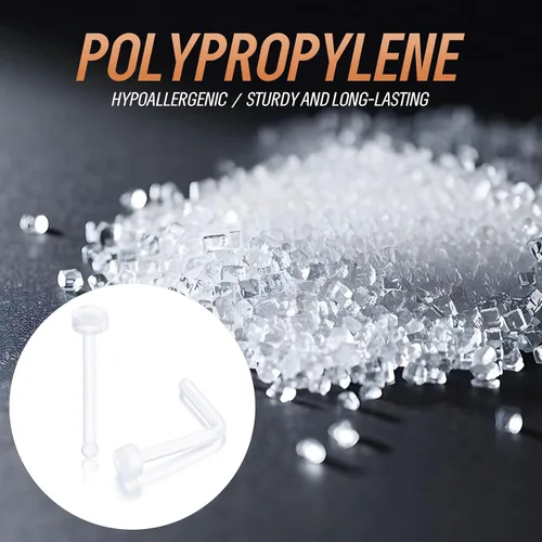 Miniatura 3 de Paquete de 76 Retenedores de Piercing Transparentes, Joyería Corporal Bioflex para Ceja, Labio, Septum, Nariz, Pezón, Ombligo, Lengua, Tragus Kit