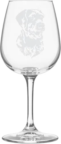 Miniatura 435 de Copa de vino de 12.75 onzas con diseño de perro grabado
