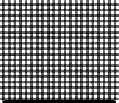 Miniatura 5 de HTV con estampado de día a cuadros (19.66 x 12 pulgadas) - Tablero de ajedrez B&W