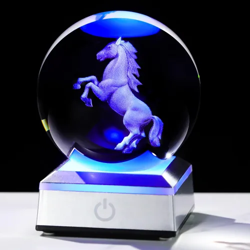 Miniatura 12 de Figura de Escultura 3D de Guepardo en Bola de Cristal con Base de Luz Colorida, Regalos de Guepardo para Mujeres y Hombres en Navidad y Cumpleaños