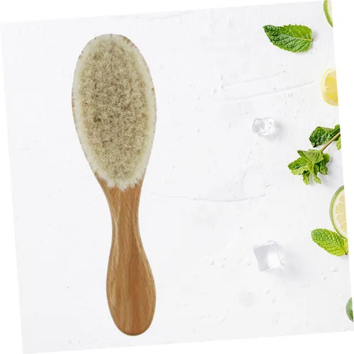 Miniatura 4 de FOMIYES Cepillo secador de 2 piezas para hombre, cepillo de afeitar de lana densa, ideal para el mantenimiento de la barba Como se muestra