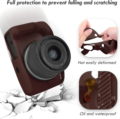 Miniatura 4 de Rieibi EOSR50 EOS R50 Estuche, Estuche Protector de Silicona Suave para Cámara Vlogging Canon EOS R50 EOSR50, Estuche de Agarre para Cámara Cuerpo
