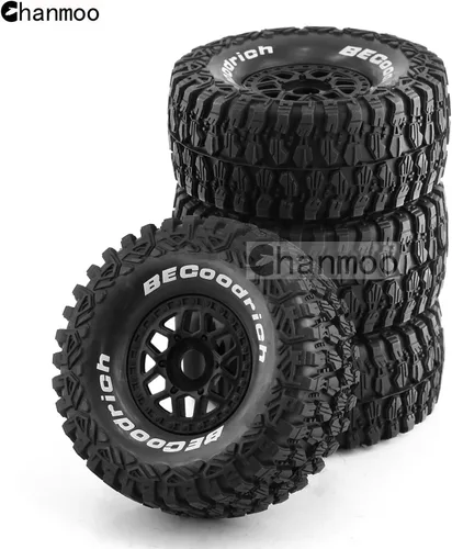 Miniatura 3 de 1/7 1/8 RC Short Course Truck Buggy Neumáticos y ruedas 0.669 in Hex OD 5.315 in Neumáticos todoterreno para 1:7 1:8 Escala RC Off-Road Truck Car
