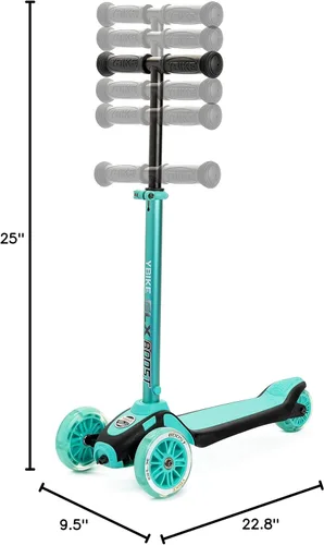 Miniatura 8 de Ybike GLX Boost Scooter con dirección ajustable y altura de manillar para niños de 2 a 13 años Turquesa