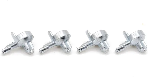 Miniatura 9 de ReplacementScrews 16 pines Billy para estantería/clavijas compatibles con IKEA Parte 131372 - Soportes de estante de aleación de zinc fundido a