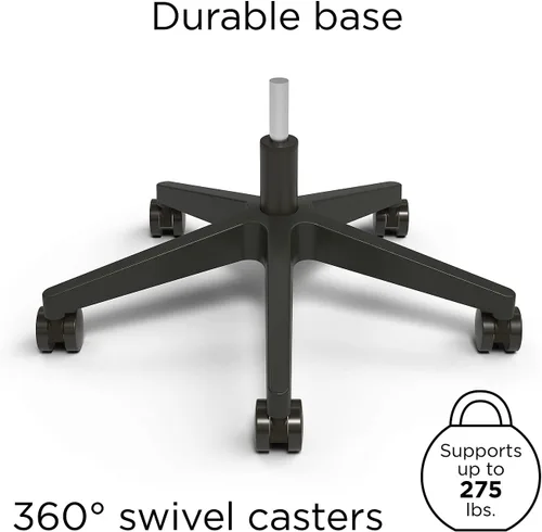 Miniatura 8 de Staples - Silla ergonómica de tela, color negro