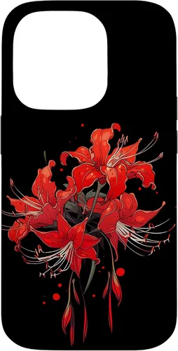 Miniatura 16 de iPhone 14 Red Spider Lily Funda de anime de manga estética japonesa japonesa