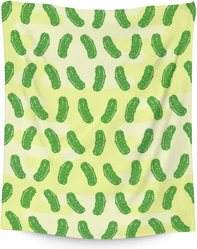 Miniatura 14 de Manta de regalo de Pickle, manta divertida de 30 x 40 pulgadas para adultos y niños, ligera, afelpada, suave, acogedora, cálida, mantas de franela