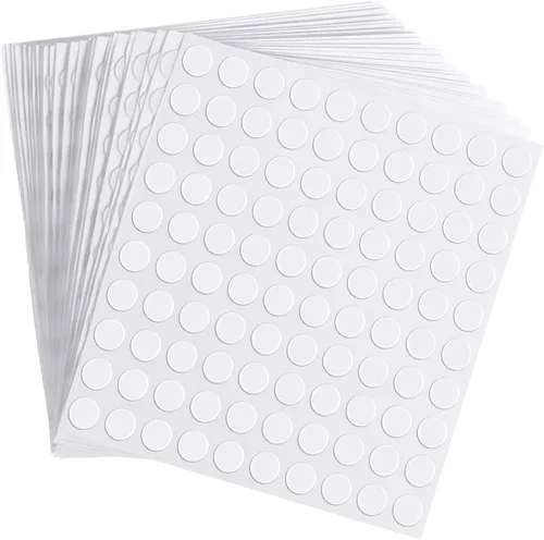 Adhesivos adhesivos de doble cara transparentes de doble cara con cinta adhesiva redonda de acrílico sin rastros, adhesivo fuerte impermeable para