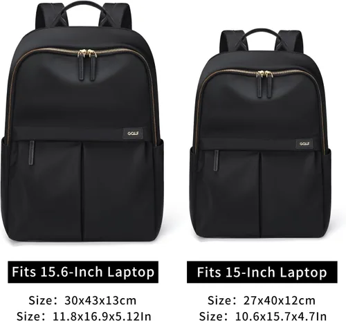 Miniatura 4 de GOLF SUPAGS Mochila para laptop para mujer, se adapta a cuadernos de 14 pulgadas, mochila casual, bolsa de trabajo, viajes, universidad (negro)