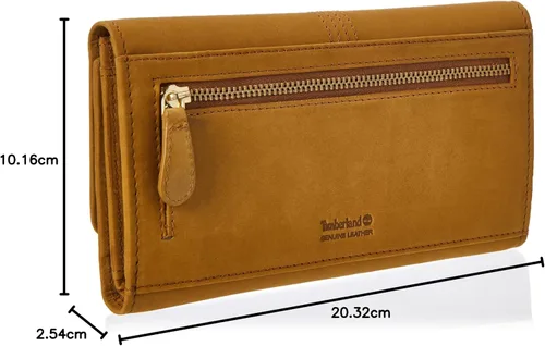 Miniatura 22 de Timberland - Cartera de piel con solapa RFID para mujer, Rojo, talla única