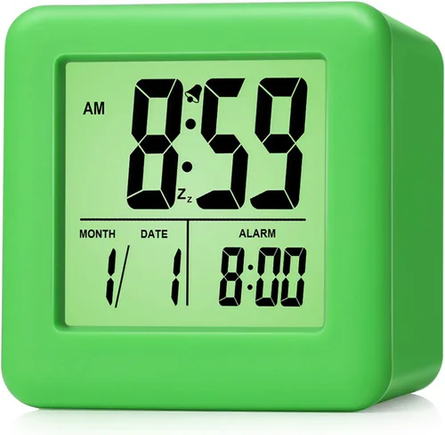 Miniatura 14 de Reloj despertador digital Plumeet para niños con función de repetición y luz nocturna - Configuración fácil con pantalla de silicona, hora, fecha