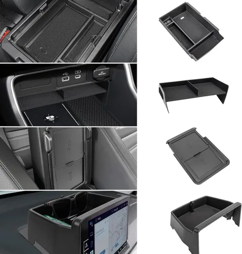 Miniatura 10 de Organizador de consola central compatible con reposabrazos Honda CRV 2026 2025 2024 2023, caja de almacenamiento para monedas y vidrio, inserto
