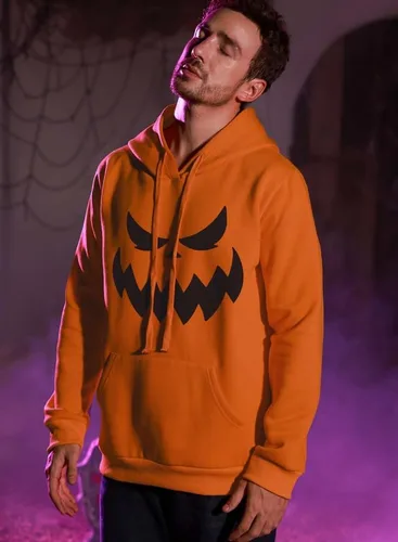 Miniatura 3 de Arvilhill Sudadera con capucha de calabaza de Halloween para hombre