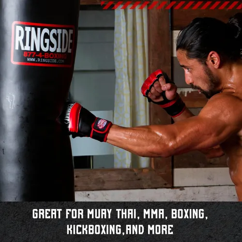Miniatura 5 de Ringside Saco pesado de 100 libras para Muay Thai, bolsa de boxeo robusta Powerhide para entrenamiento y ejercicio de boxeo, MMA, Muay Thai