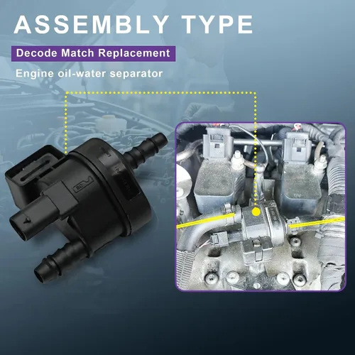 Miniatura 6 de Válvula solenoide de purga de cartucho de vapor 06H906517AE Reemplazo para Audi A1 A3 A4 A5 Q3 Q5 TT Seat Skoda VW Golf Jetta Passat Tiguan