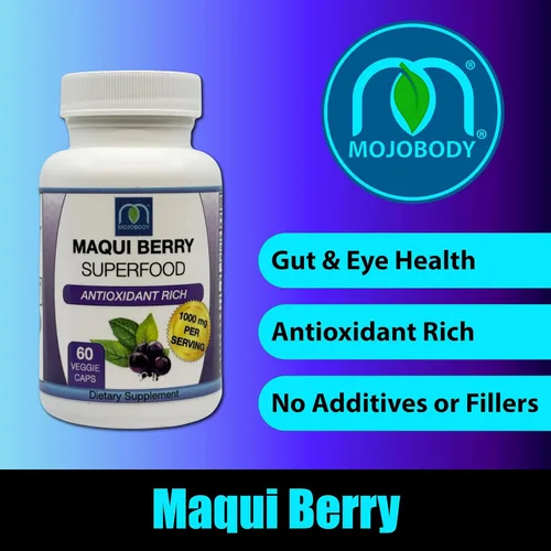 Miniatura 2 de Cápsulas de bayas Maqui, Maqui Forza Ricas en Antioxidantes, 1000 mg por porción, 60 cápsulas vegetales