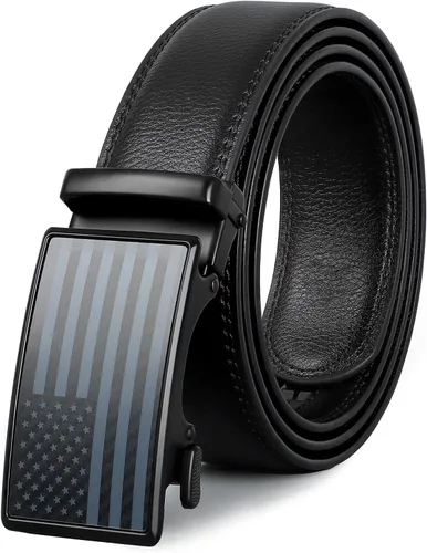 Miniatura 8 de Beltroad Cinturón de la bandera estadounidense para hombre, cinturones de trinquete de nailon negro, decoraciones patrióticas del 4 de julio