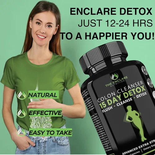 Miniatura 4 de Limpiador de colon Detox. Premium 15 días de acción rápida de desintoxicación píldoras de dieta, probióticos, fibra, laxantes naturales para aliviar