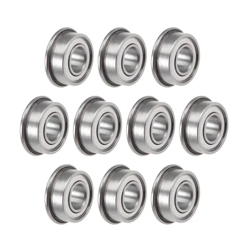 Miniatura 10 de Uxcell F685ZZ - Rodamientos de bolas con brida, de acero cromado con doble blindaje, ranura profunda, 5mmx11mmx5mm, 10