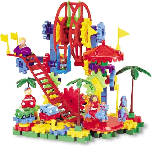 Miniatura 3 de Learning Resources Gears! Gears! Gears! Dizzy Fun Land, juego de juguetes de engranajes motorizados, engranajes para niños, ingeniería para niños