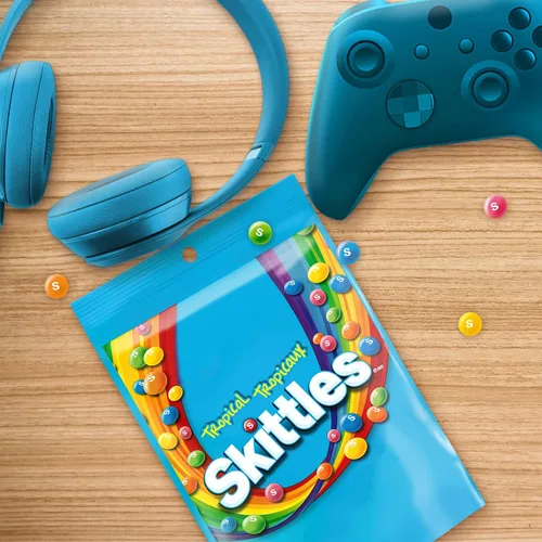 Miniatura 5 de Skittles Tropical, Mega Pack, 11.28oz/320gm