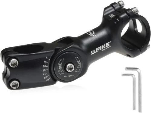 Miniatura 8 de CYSKY Vástago de bicicleta ajustable 31.8 25.4 3.543 in/4.331 in/5.118 in 0-60 grados ajustable MTB vástago de bicicleta elevador para bicicleta