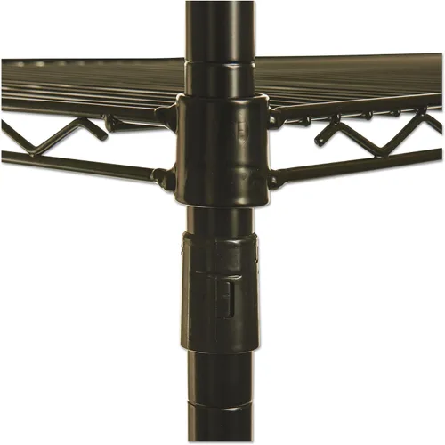 Miniatura 6 de Alera - Kit de estantería de alambre industrial con certificación NSF de 4 estantes, 48 pulgadas de ancho x 24 pulgadas de profundidad x 72 pulgadas