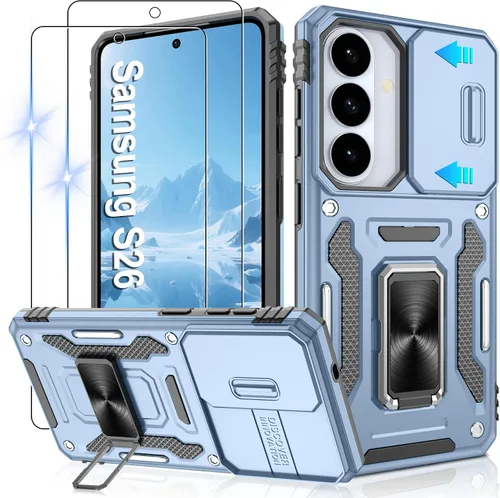 Miniatura 89 de Gritup para Samsung Galaxy S22 Funda con protectores de pantalla HD de 2 paquetes y cubierta deslizante para la cámara, protección contra caídas