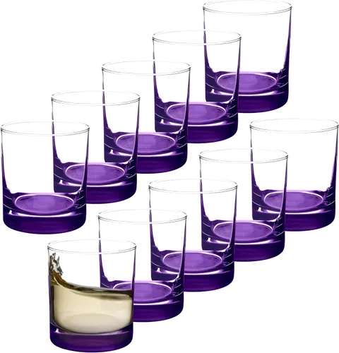 Miniatura 15 de Libbey - Vasos de whisky de 10 onzas, juego de 10 unidades, paquete a granel, base pesada, vidrio de moda antigua, perfecto para whisky, bourbon