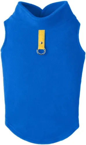 Miniatura 5 de Gooby Chaleco de Forro Polar Suéter para Perro - Azul, X-Large - Chaqueta Pullover Cálida de Forro Polar con Anilla en O para Correa para Perros