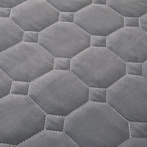 Miniatura 4 de FCLDESHOP Funda de cama, sábanas bajeras gruesas y acolchadas de color sólido, para habitación de los niños, con estampado de animé, geometría, 59.1