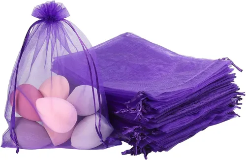 Miniatura 15 de SUNGULF 100 bolsas de organza con cordón de 6 x 9 pulgadas, 6.3 x 8.7 in, regalo fuerte, bolsa de dulces, joyería, fiesta, boda, recuerdo