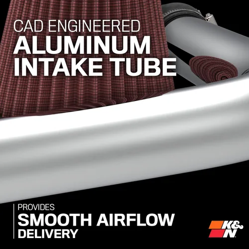 Miniatura 5 de K&N 69-1213TS - Kit de admisión de aire frío, mejora el rendimiento, con filtro de por vida, para Honda Accord de 2.4 L